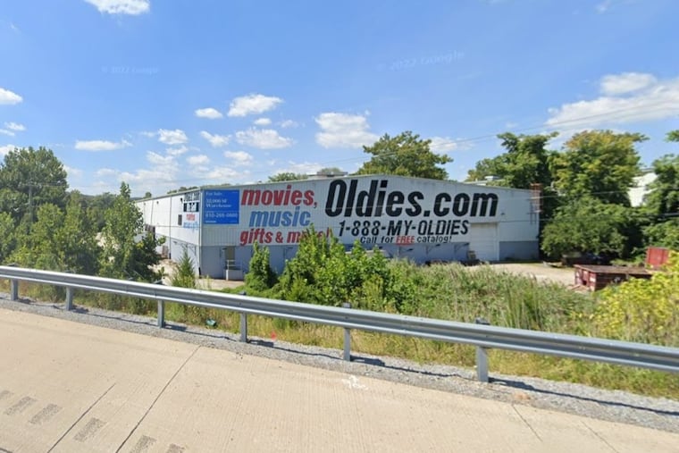 The Oldies.com building as seen from Interstate 476 in West Conshohocken.