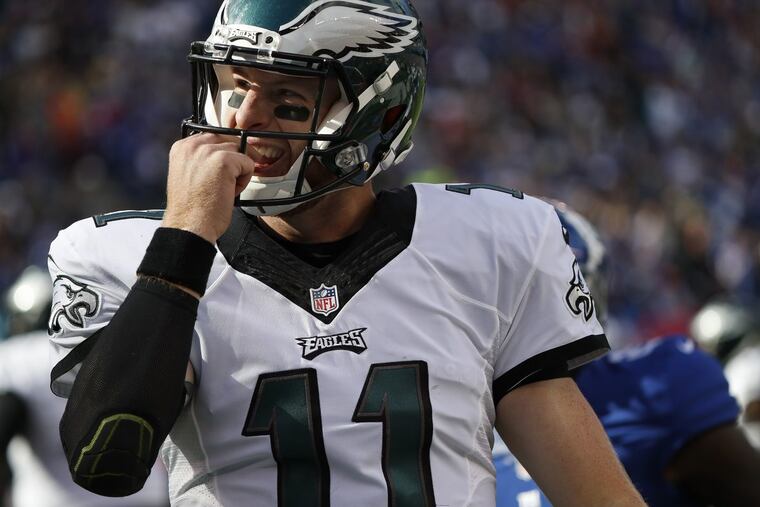 Eagles quarterback Carson Wentz will get more on-field time with receiver Alshon Jeffery.