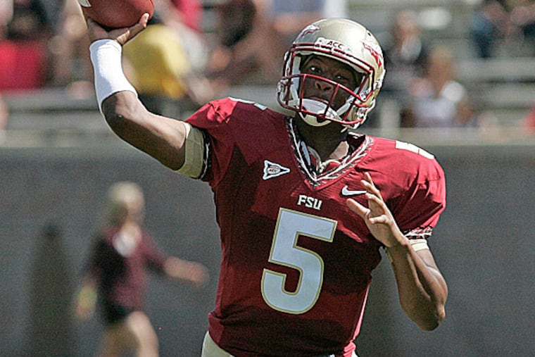 Floida State quarterback Jameis Winston. (Steve Cannon/AP)