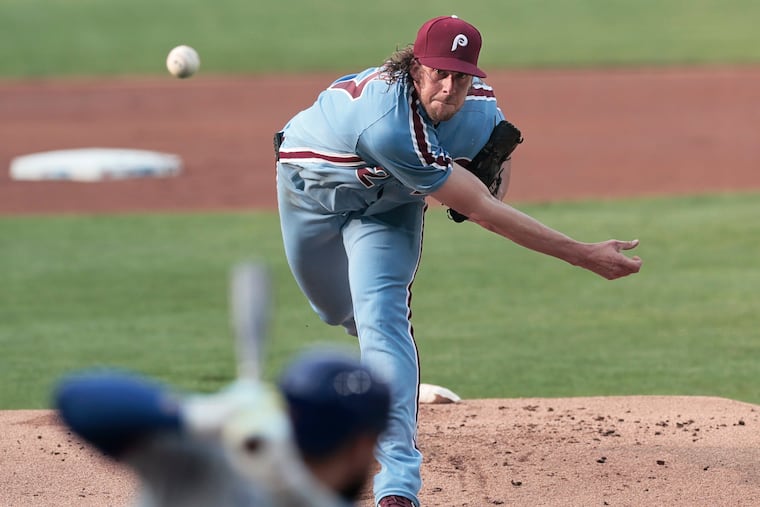 Phillies’ bats come out cold in 4-1 loss to Mets in the first game after ...