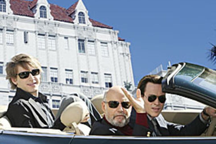Frank Kranz, as Josh, Jeffrey Tambor as Uncle Saul and Chris Klein as Marty in "Welcome to the Captain."