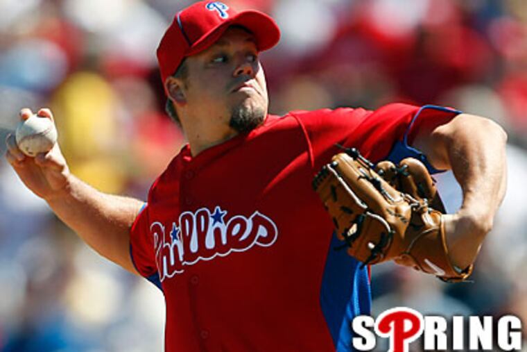 Joe Blanton says he has recovered from the elbow condition that shortened his 2011 season. (Yong Kim/Staff Photographer)