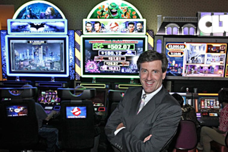 Ron Baumann, general manager of Harrah’s Chester Casino & Racetrack, which officially becomes Harrah’s Philadelphia on Saturday, said of the name change, “Philly is the market we are after.” STEVEN M. FALK / Staff Photographer