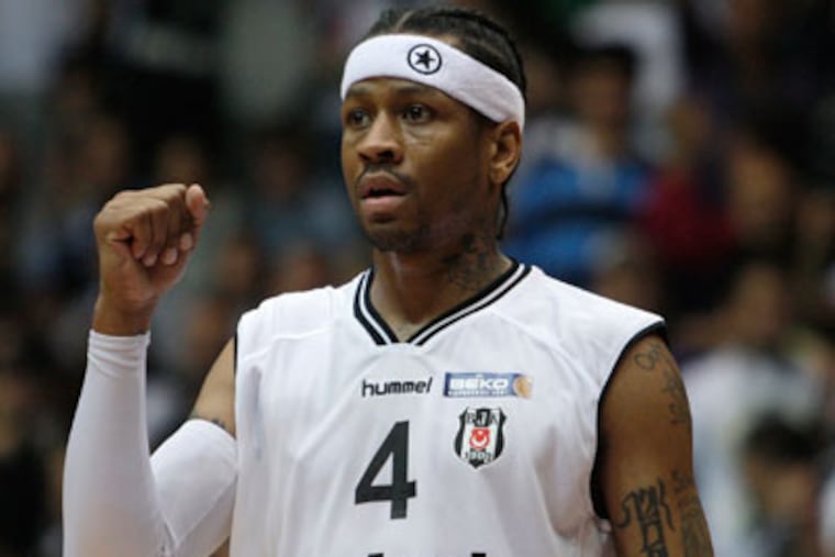 Allen Iverson is running into personal and professional struggles just as the current Sixers are finding success. (Ibrahim Usta/AP Photo)