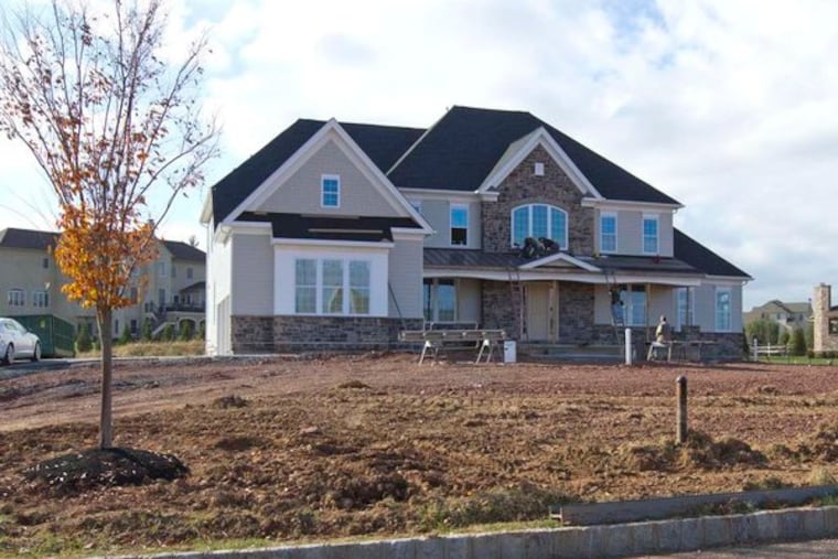On Keith Lane in Upper Makefield. The township limits public water and sewer, and with them tract developments. ( DAVID M WARREN / Staff Photographer )