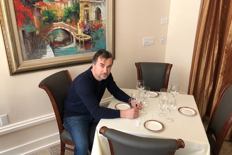 Luan Toto, Branzino’s chef and owner, in the dining room