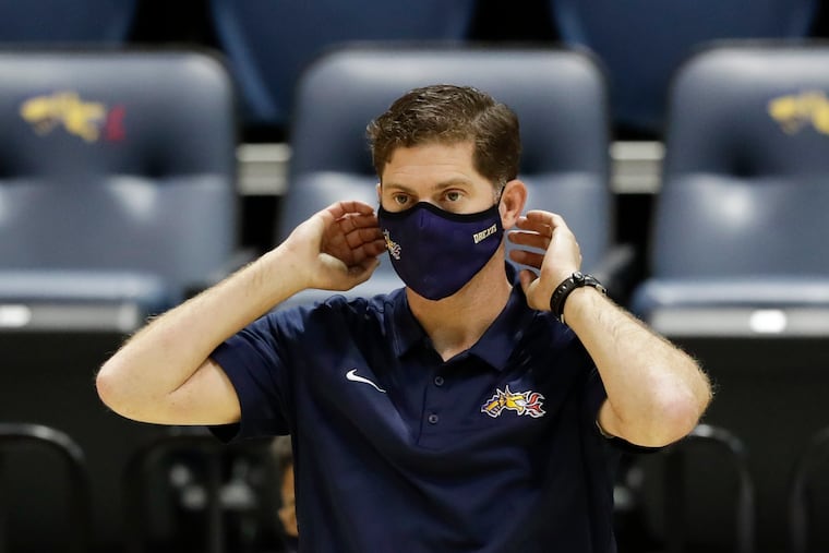 Drexel coach Zach Spiker earlier this season.