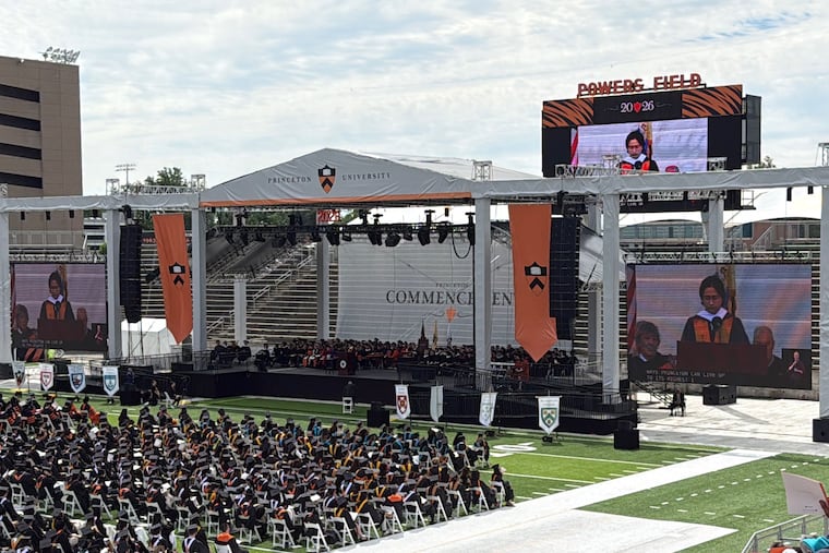 Daniel Yu, the first Princeton valedictorian to major in African American Studies, onstage at the university's commencement, May 24. Daniel Yu writes that the attacks on Black Studies mirror those against any of the critical disciplines deemed “radical indoctrination” by the Trump administration.