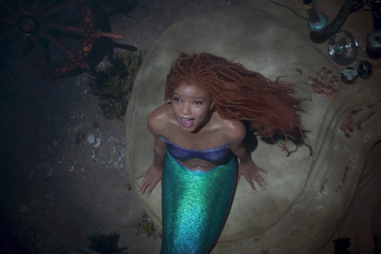 This image released by Disney shows Halle Bailey as Ariel in "The Little Mermaid." (Disney via AP)