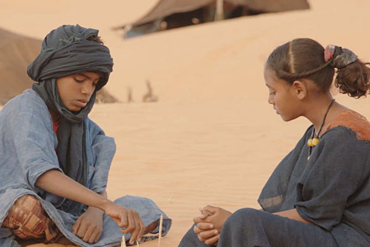 Life during wartime: Mehdi A.G. Mohamed (left) and Layla Walet Mohamed in the Oscar-nominated "Timbuktu."