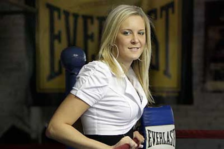 Boxing promoter Brittany Rogers. (David Maialetti/Staff Photographer)