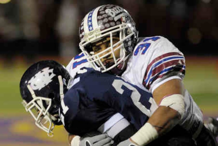 West Catholic running back Brandon Hollomon will help lead the Burrs in Saturday's Class AA semifinal against Lancaster Catholic in Coatesville.