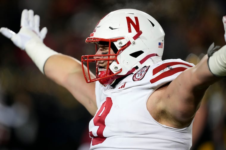 Nebraska defensive lineman Ty Robinson during a game against Iowa on Nov. 29.