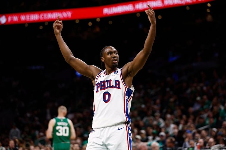 The Sixers defeated the Boston Celtics, 117-116, at TD Garden on Wednesday, marking their first season-opening victory since Tyrese Maxey's second season.