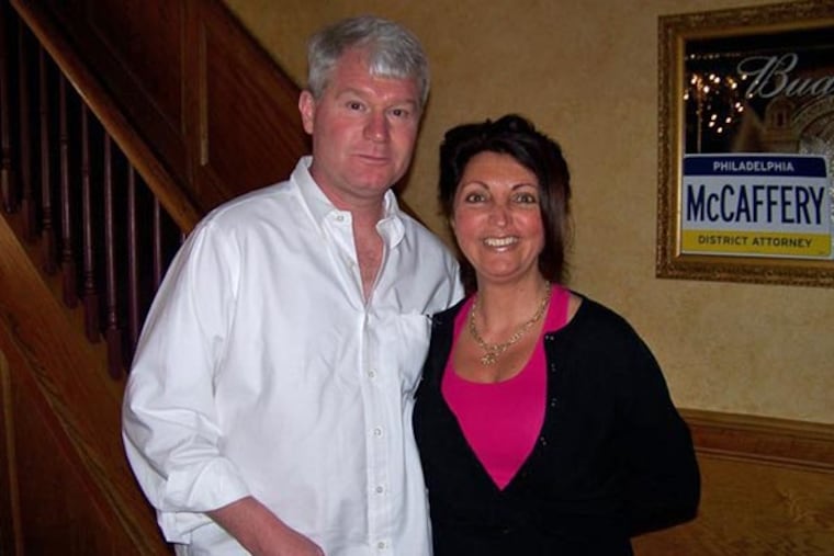 John Dougherty and Karen Brown, in a photo from a Brown campaign web site in 2011. Brown was knocked off the ballot Tuesday for Democratic committeewoman in South Philadelphia's First Ward.