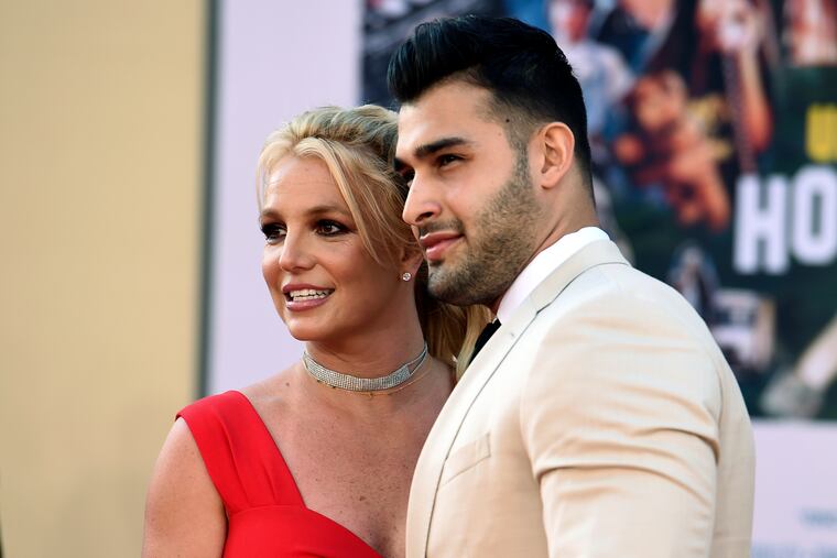 Britney Spears and Sam Asghari in 2019.