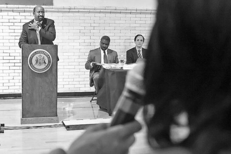 At a meeting in Southwest Philly last night, Mayor Nutter again found himself at odds with residents over a library closing.