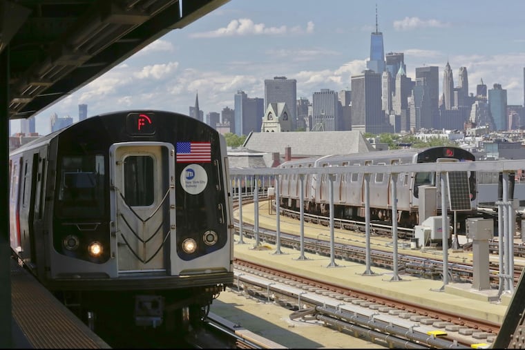 The Manhattan skyline, as seen from the Smith Street above-ground subway station in Brooklyn, the locale of Lucinda Rosenfeld’s novel “Class.”