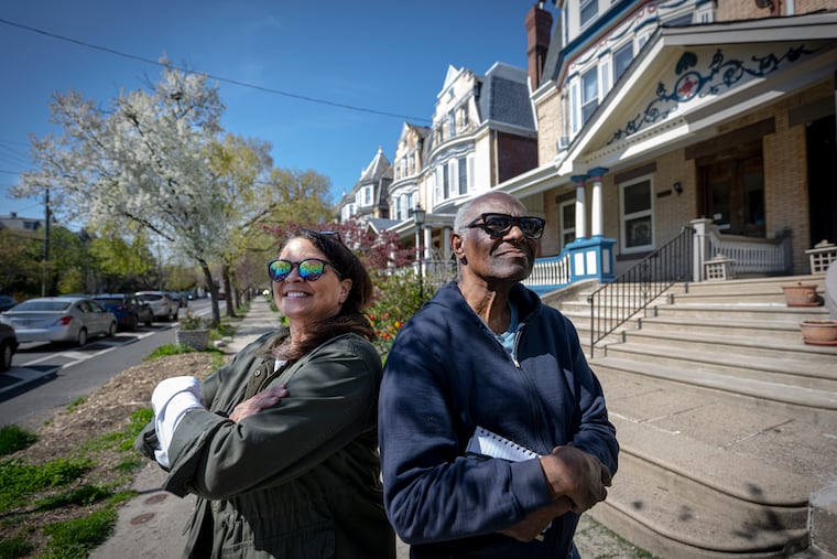 Theresa Feo and Michael Williams are block captains on nearby streets. The block likes them so much that more than 100 people gathered for a block party for Williams' birthday.