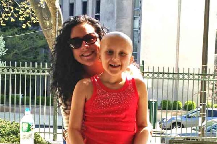 HE1AVREY21. It shows Avrey (cq) Walker, 9, and her mother Christal (cq) of Redmond, Ore. Last month, Avrey became the seventh child to receive experimental leukemia therapy at CHOP. She’s now cancer free. Photo is handout to reporter.