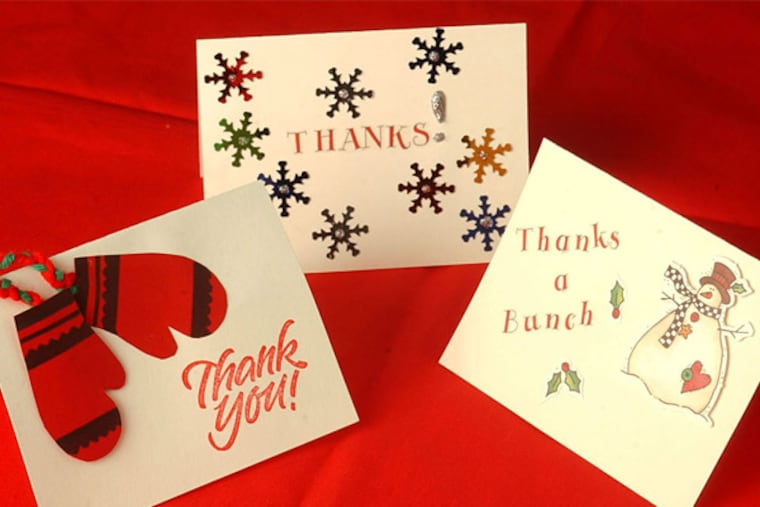 Get a gift? Show your appreciation with a handmade thank-you.