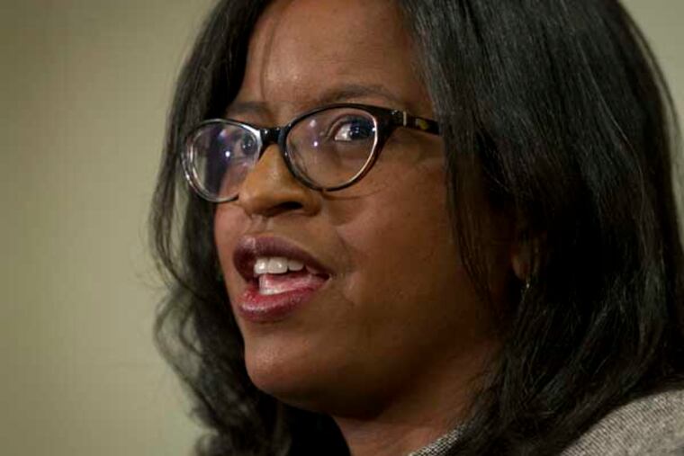 Farah Jimenez was selected to join the board of the School Reform Commission in Philadelphia by Pennsylvania Governor Tom Corbett. A press conference was held in his office inside the Bellevue in Philadelphia on Friday, January 17, 2014. ( ALEJANDRO A. ALVAREZ / STAFF PHOTOGRAPHER )