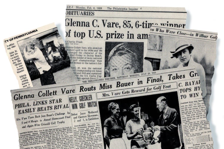 Glenna Collett Vare, one of the most well-known female golfers of her day, is now a forgotten legend.