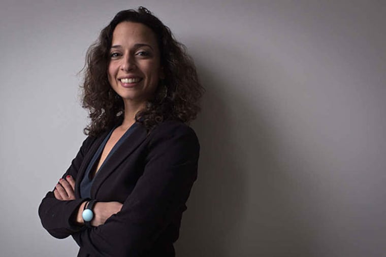 Yasmine Mustafa's company designs self-defense devices that can be worn as jewelry. ALEJANDRO A. ALVAREZ / STAFF PHOTOGRAPHER