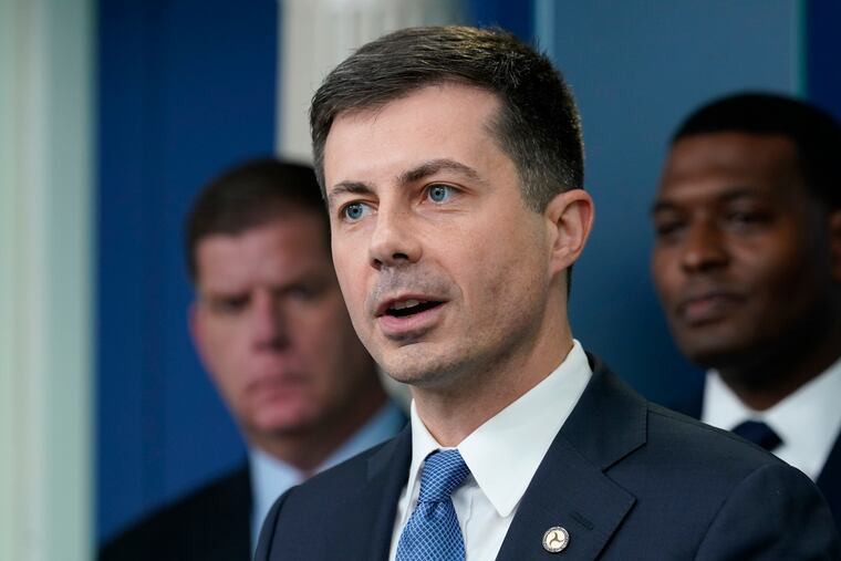 Transportation Secretary Pete Buttigieg.