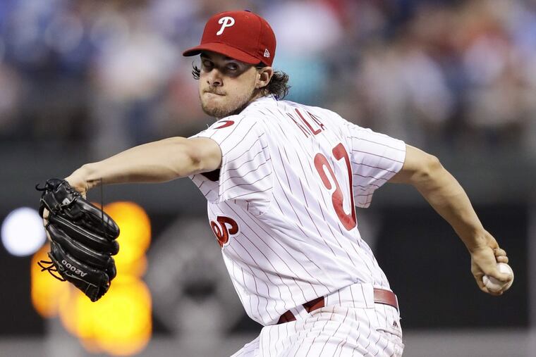 Phillies pitcher Aaron Nola worked on a change-up in the offseason, and now it’s paying off.
