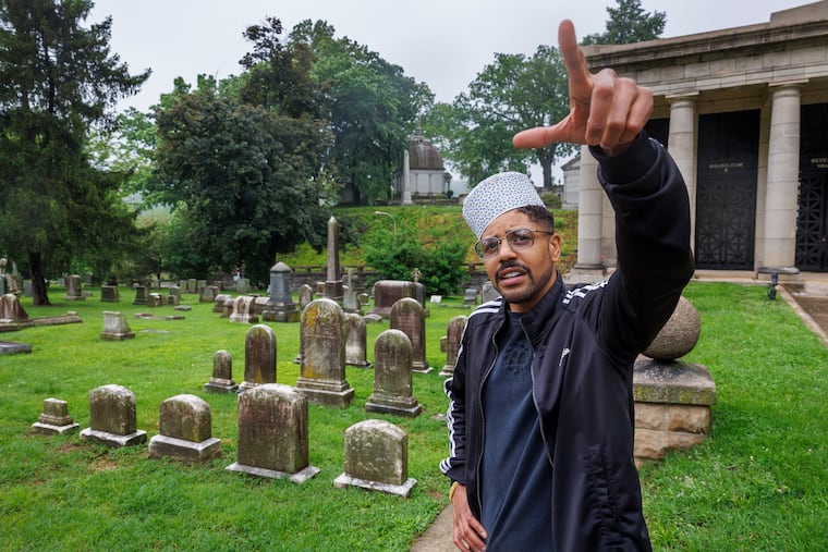 Philadelphia artist DonChristian Jones finds inspiration for his performance this weekend at the Philadelphia Death and Arts Festival at Laurel Hill Cemetery.