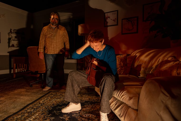 Arianna Gayle plays Jane and Scott Greer as Loyd in Theatre Exile's "Job."