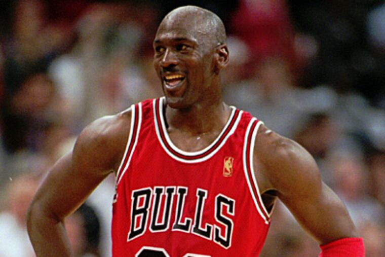A few Sixers chose Michael Jordan for the most dominating player of his sport of all-time. (Alan Mothner/AP file photo)