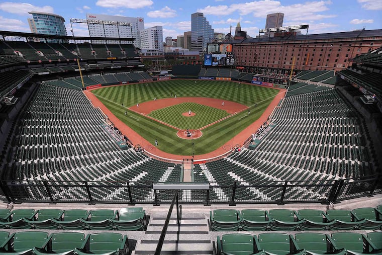 Amid protests and civil unrest in Baltimore, the Orioles hosted the Chicago White Sox in an empty Camden Yards on April 29, 2015.