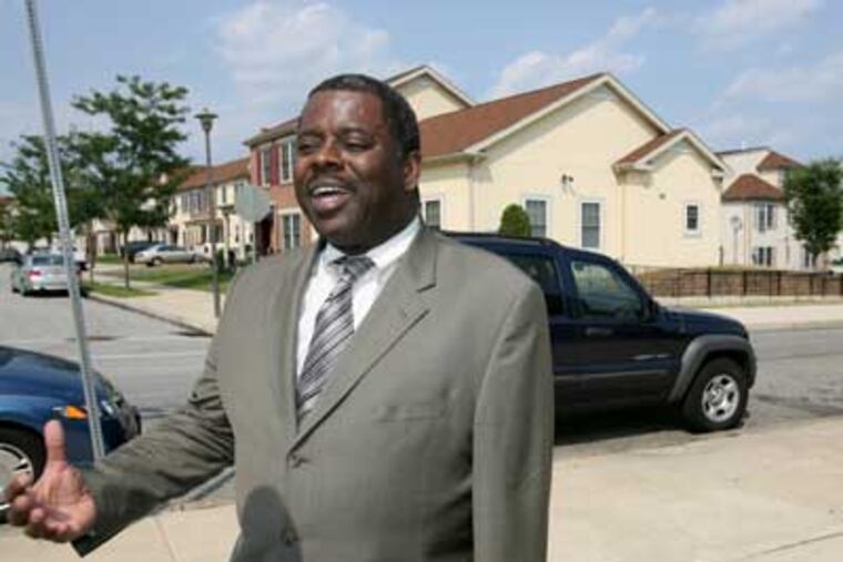 Carl R. Greene, executive director of the Philadelphia Housing Authority speaking with reporters last week. (Charles Fox / Staff Photographer)