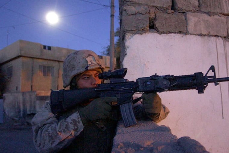 Ramon Barron in Ramadi, April 2004. (FILE: David Swanson/Inquirer Staff)