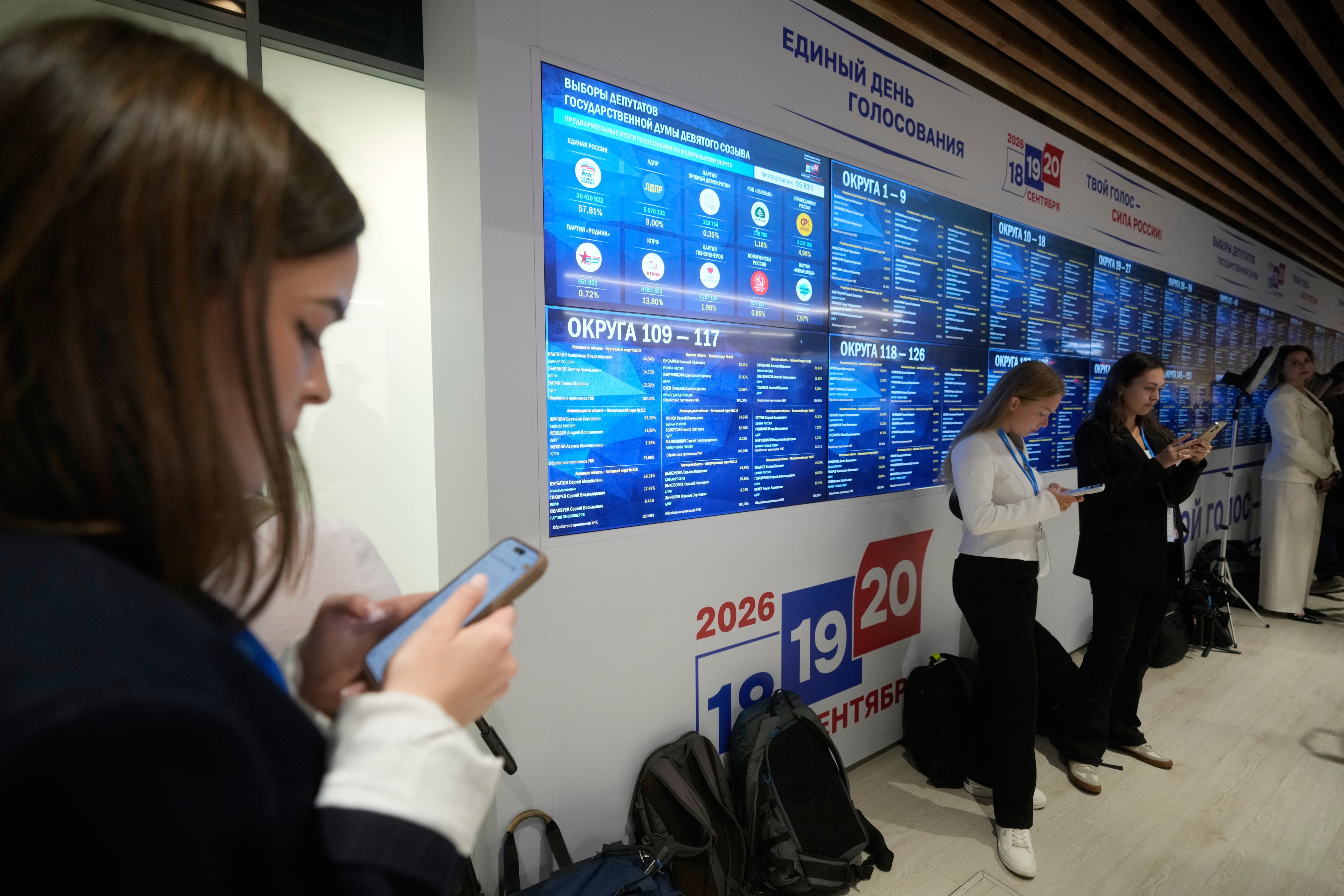 The main Kremlin party keeps control of Russian parliament after a carefully orchestrated vote