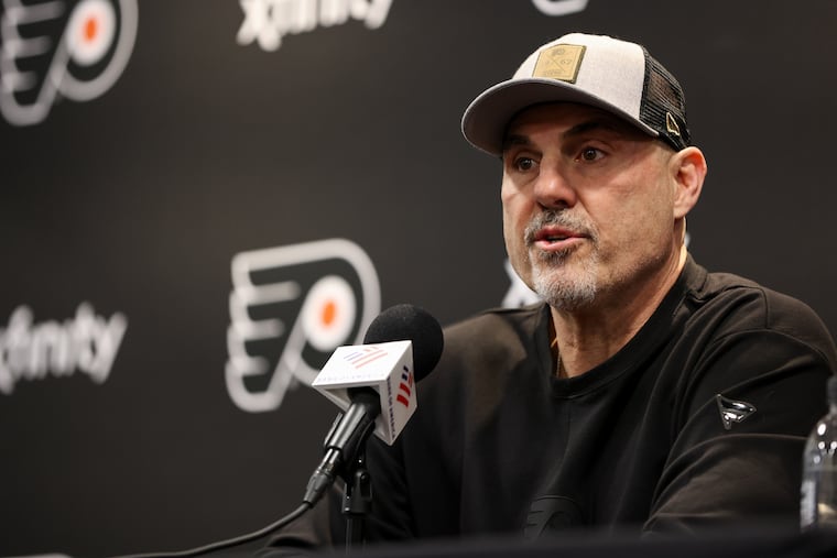 Flyers head coach Rick Tocchet spoke Wednesday to mark the conclusion of his first year on the job.