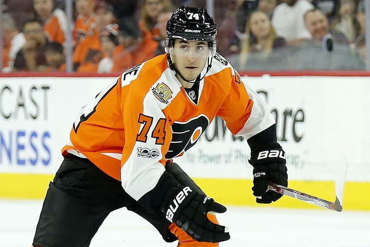 Flyers center Mike Vecchione.