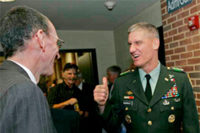 Lt. Gen. David M. Rodriguez, second in command in Afghanistan, greets old friends in West Chester. (Michael Bryant / Staff Photographer)