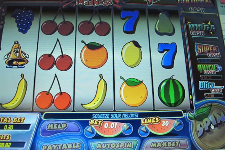 An online slots game. (Wayne Parry / Associated Press)