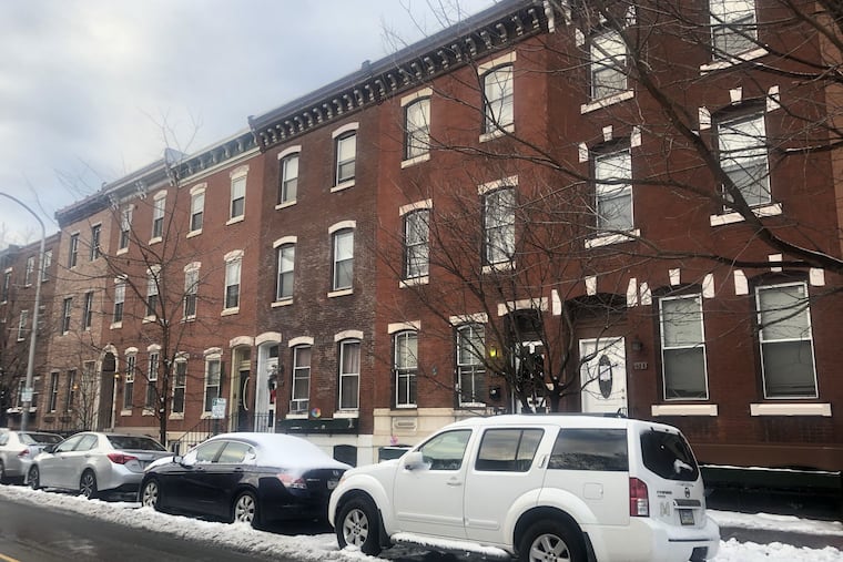 The impending demolition of the house on the far right in the photo — the house with the white keystones — will disrupt the 1500 block of Christian Street, which was once known as "Doctor's Row" because of the large number of Black professionals who lived there. A developer plans to replace the house with a condo building.