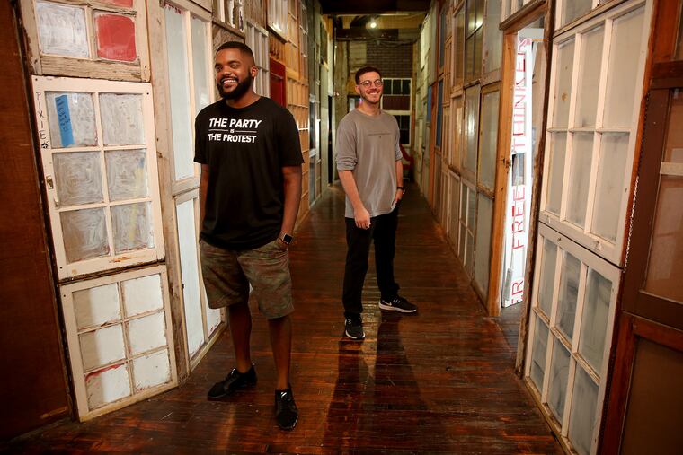 In REC Philly, cofounders Will Toms (left) and Dave Silver want to support and grow Philadelphia's creative economy.