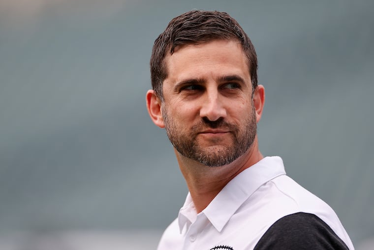 Coach Nick Sirianni before the Eagles played the New England Patriots in a preseason game on Aug. 19.