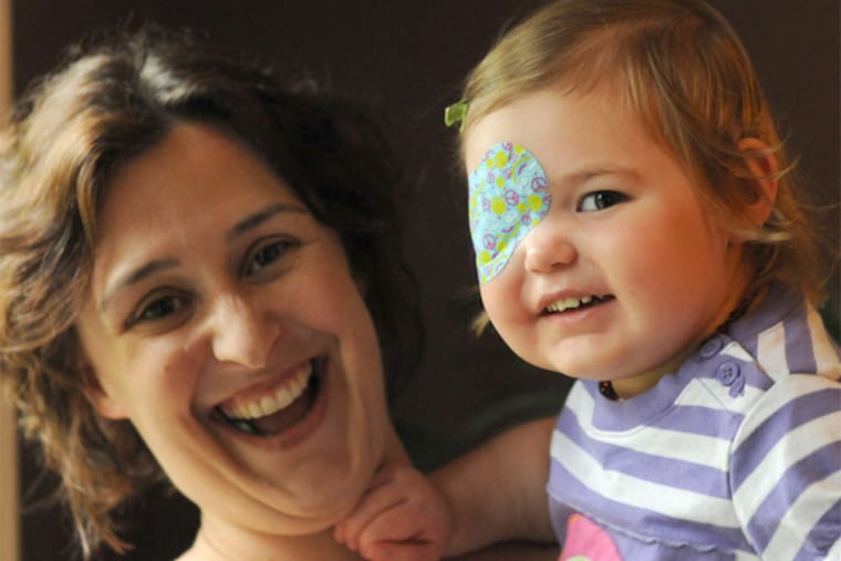 Meghan Wilson and daughter Vivian. The family wants to obtain edible cannabis, but New Jersey rules do not allowed it. "I don't want Vivie to smoke," her mother says.