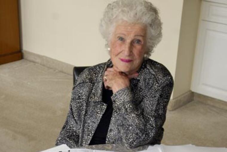 Bernice Gordon and her puzzles in her apartment near the Franklin Institute in Center City. (Ron Tarver / Staff Photographer)