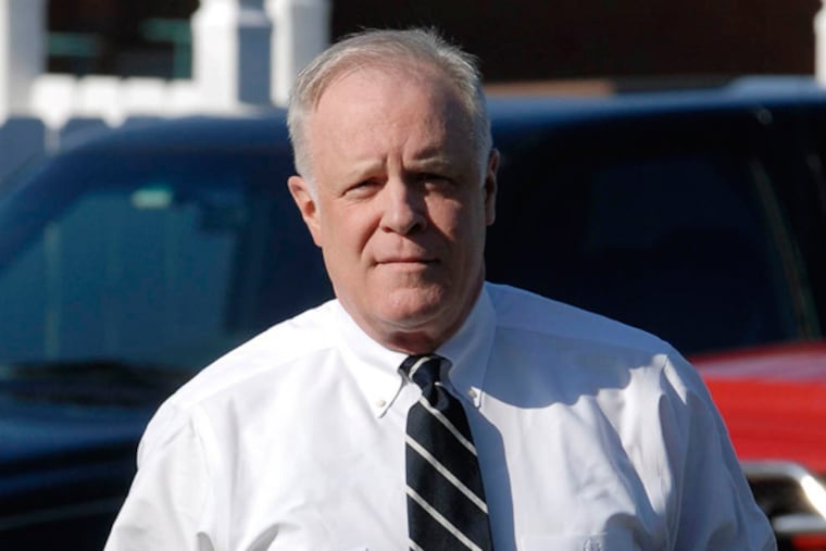 In this July 26, 2010 file photo, State Rep. Bill DeWeese, D-Greene, the former House speaker, arrives for a two-day preliminary hearing in Linglestown, Pa. (AP Photo/Bradley C Bower, File)