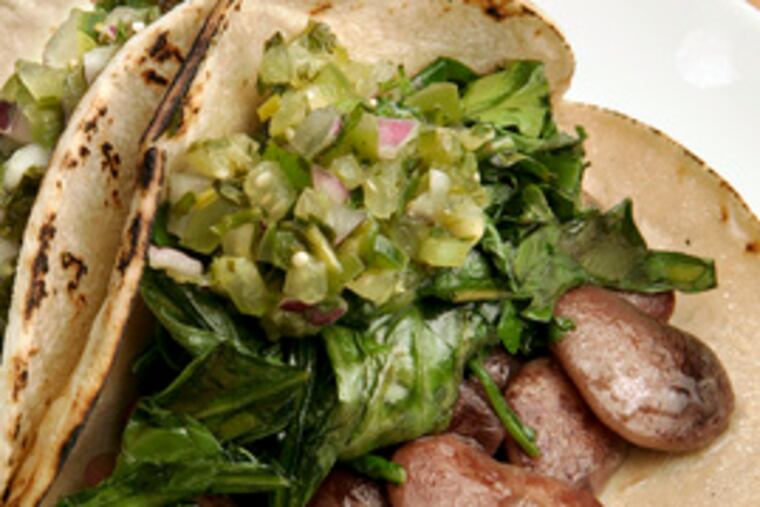 Greens have a brightness that contrasts beautifully with beans. Leaves unfurl with possibility, while toothsome beans evoke earth.