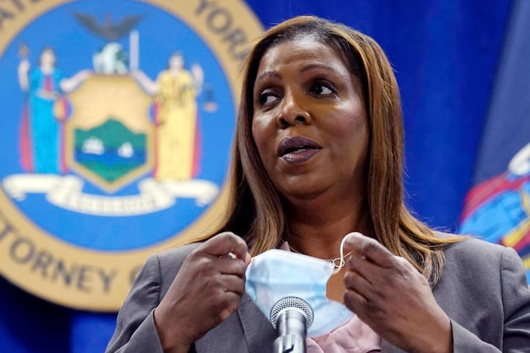 New York Attorney General Letitia James, shown in May.