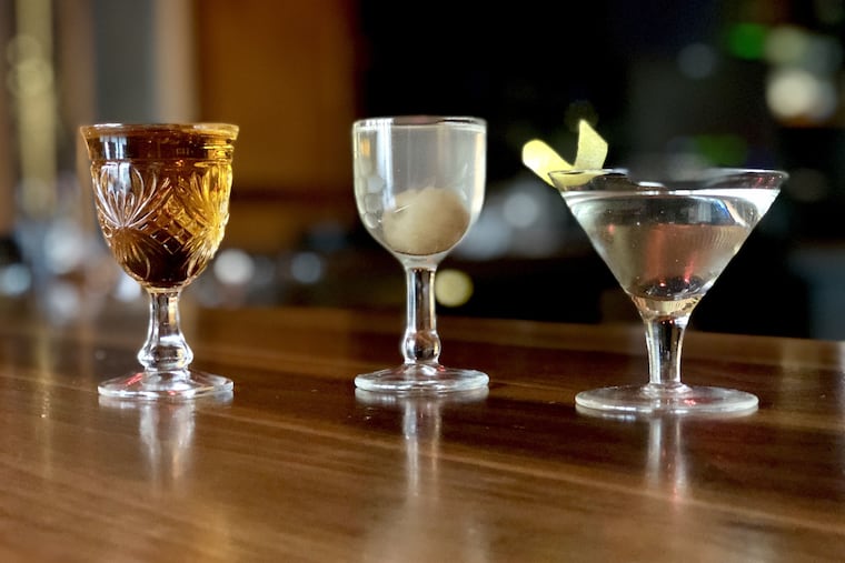 Martinis at R&D in Fishtown.